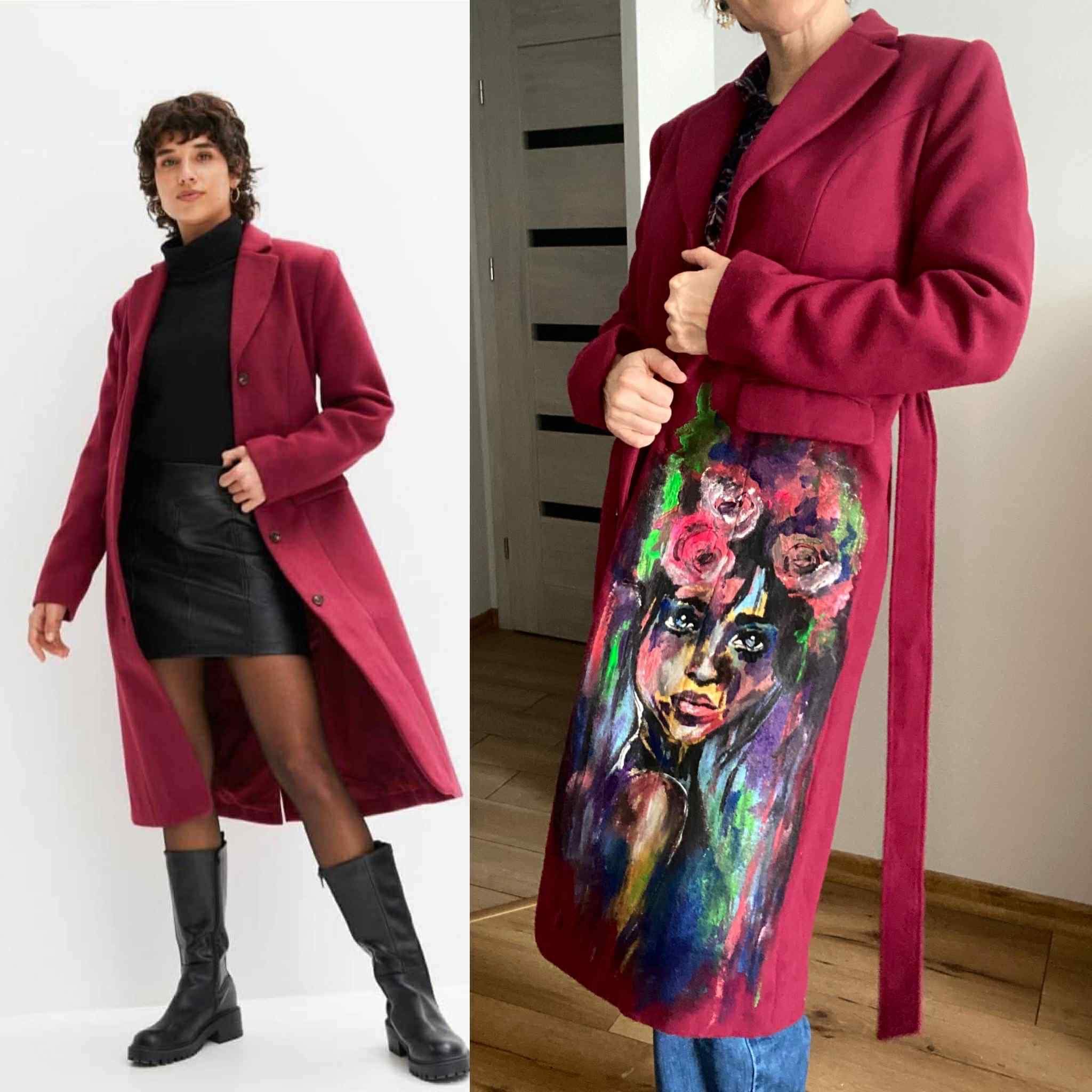 Płaszcz " Malinowa rozkosz" 0