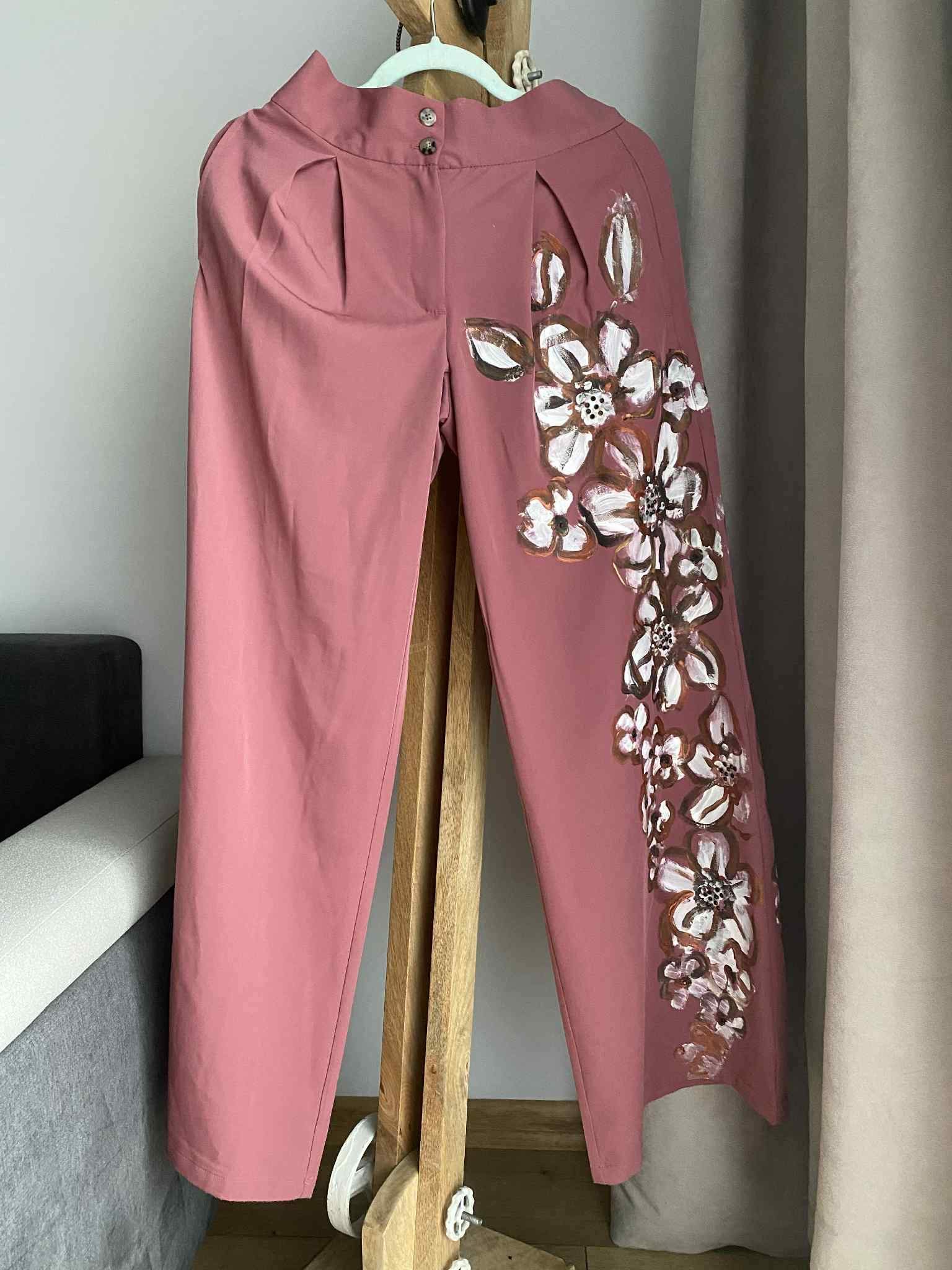 Spodnie Rustykalna Malina