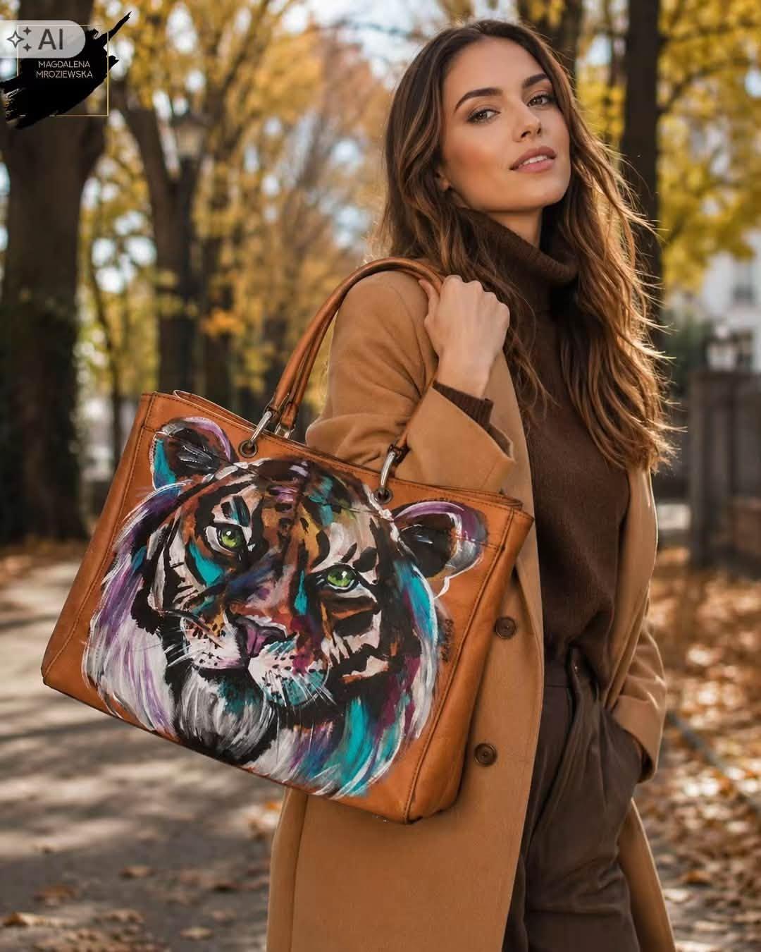 Skórzana torebka TIGER 1