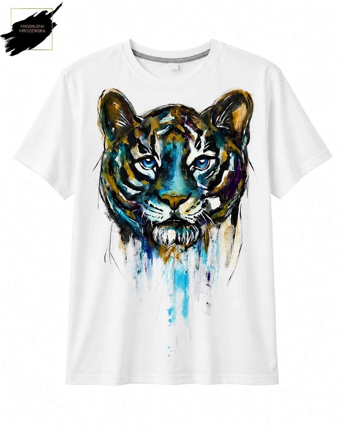 Koszulka oversize unisex TIGER Turquise 0