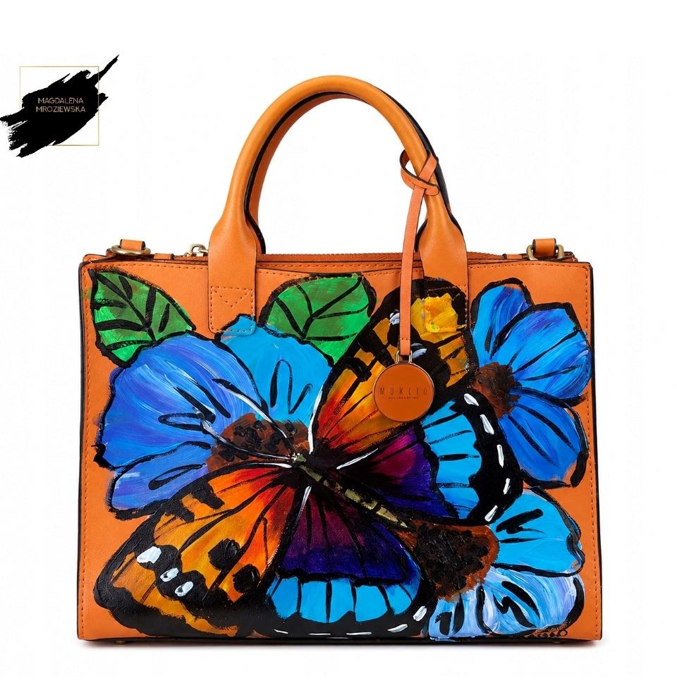 Duża totebag torebka MOTYL 0