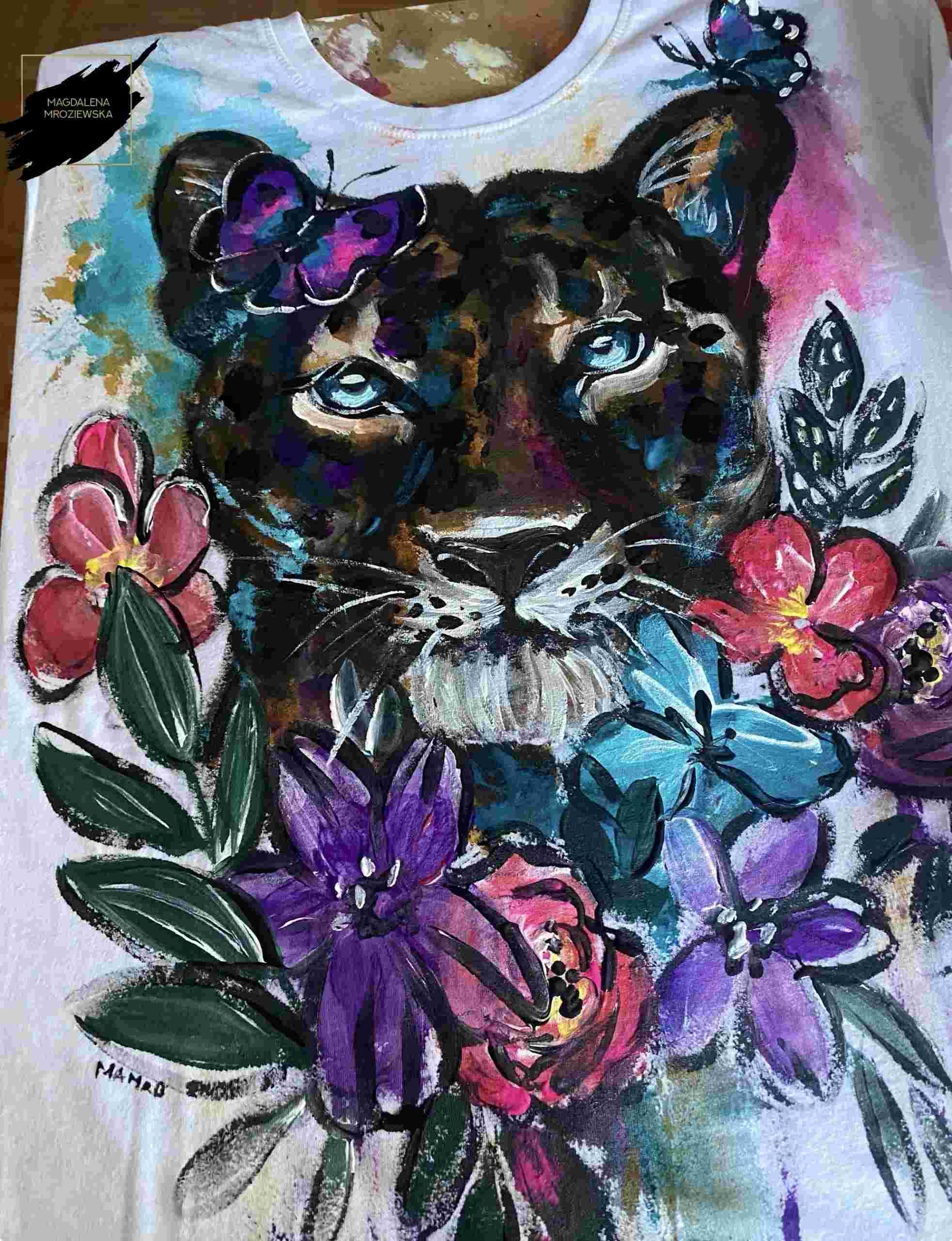 Koszulka oversize FLOWER PANTHER 1