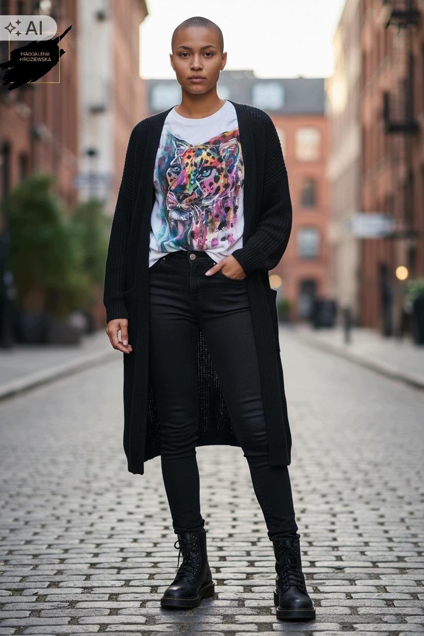 Koszulka oversize unisex RAINBOW PANTHER 2
