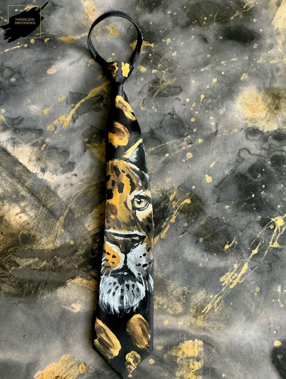Krawat GOLD PANTHER