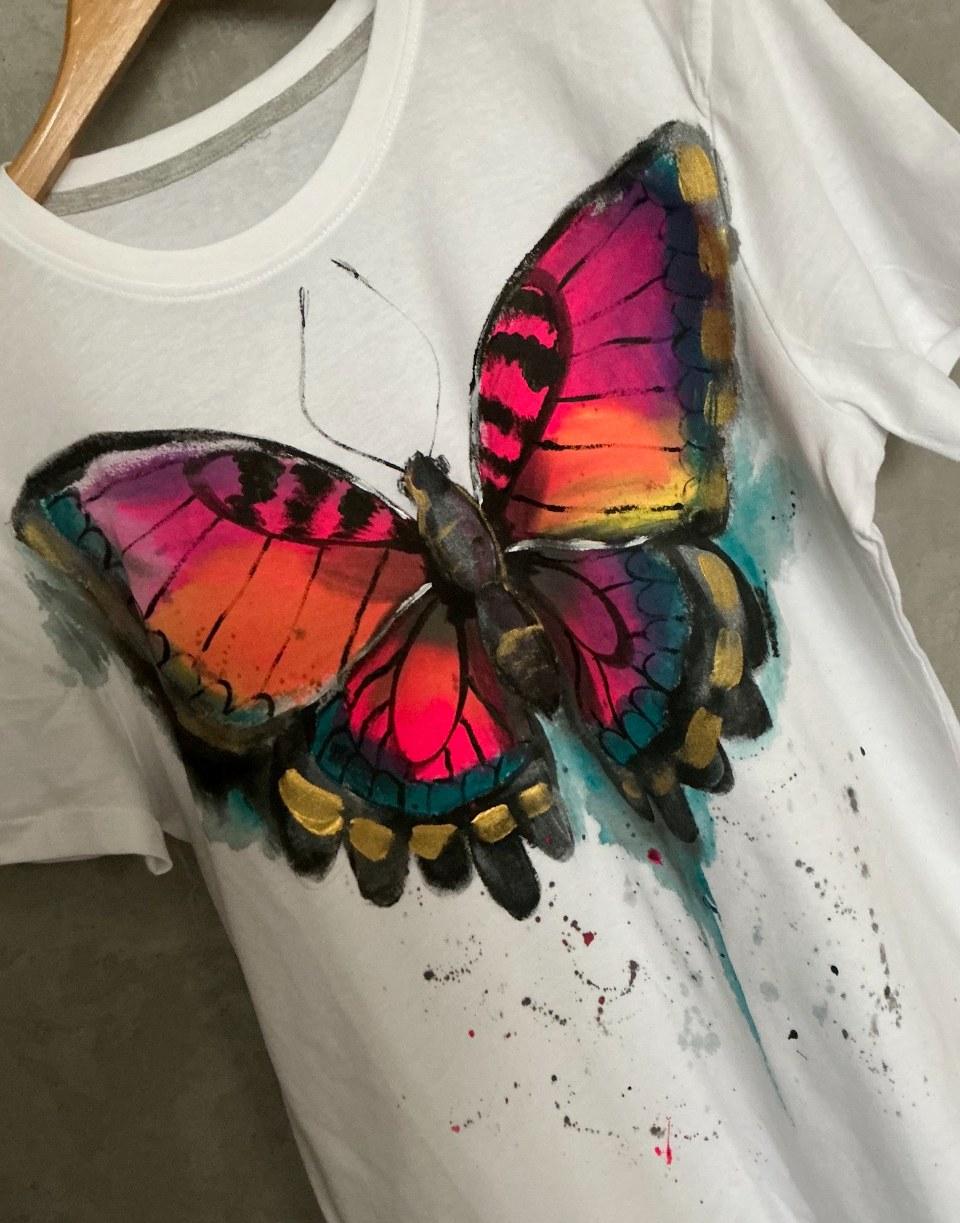 Koszulka oversize NEON BUTTERFLY 2