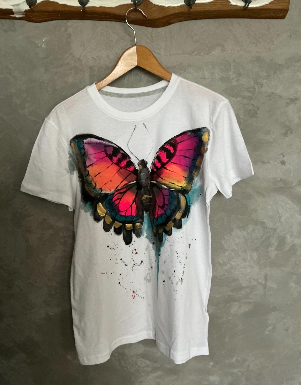 Koszulka oversize NEON BUTTERFLY 1