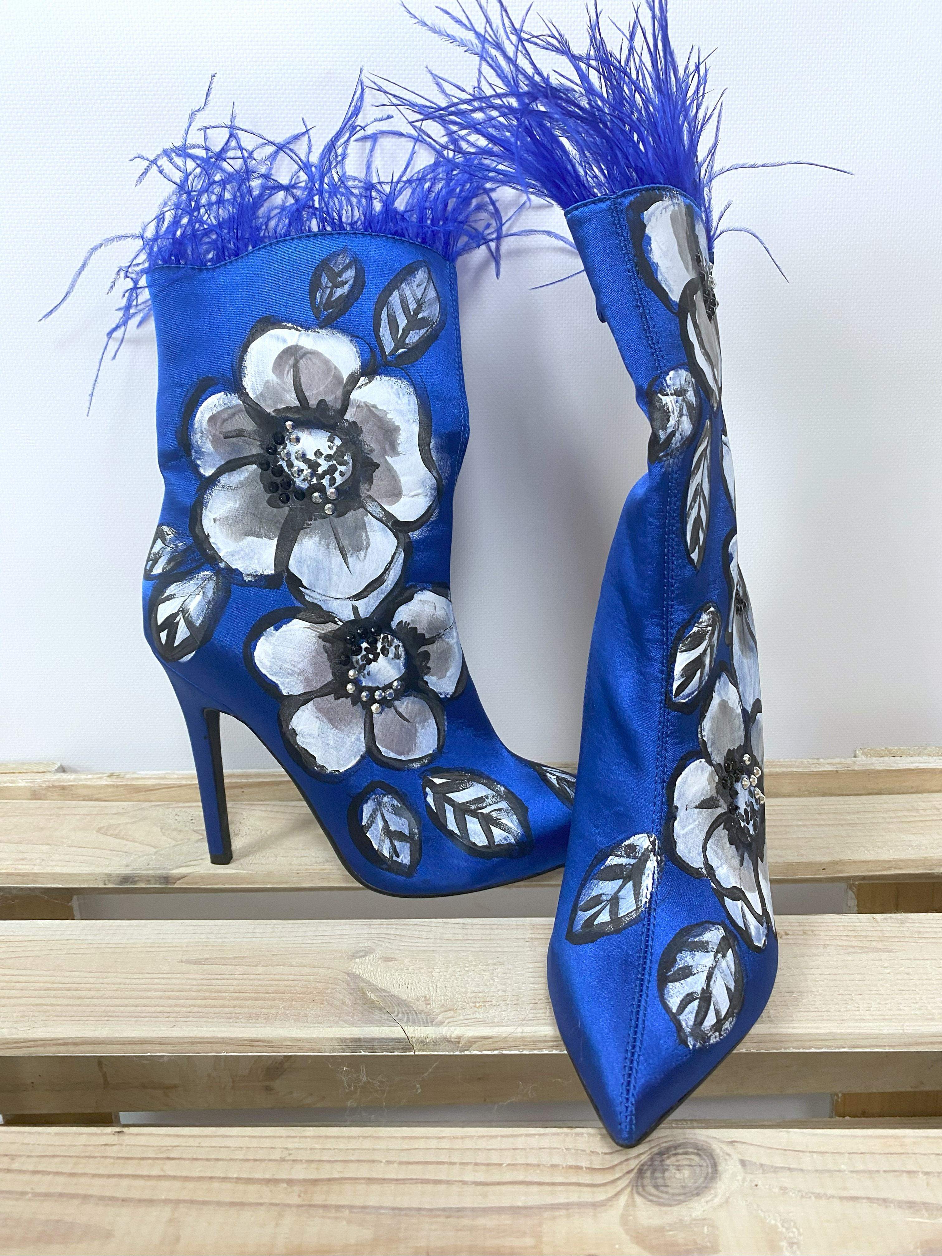 Ukwiecone botki 39 3