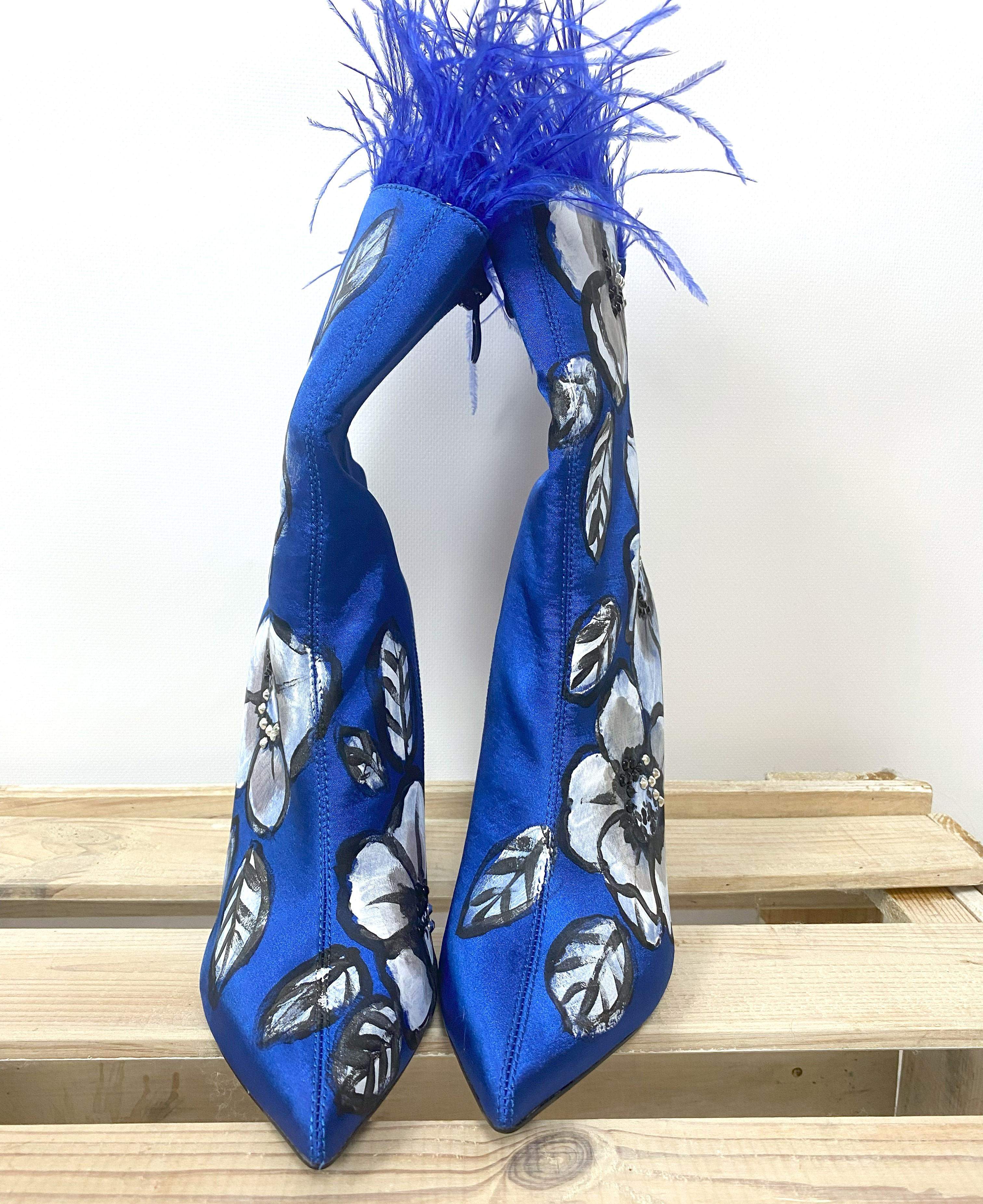 Ukwiecone botki 39 4