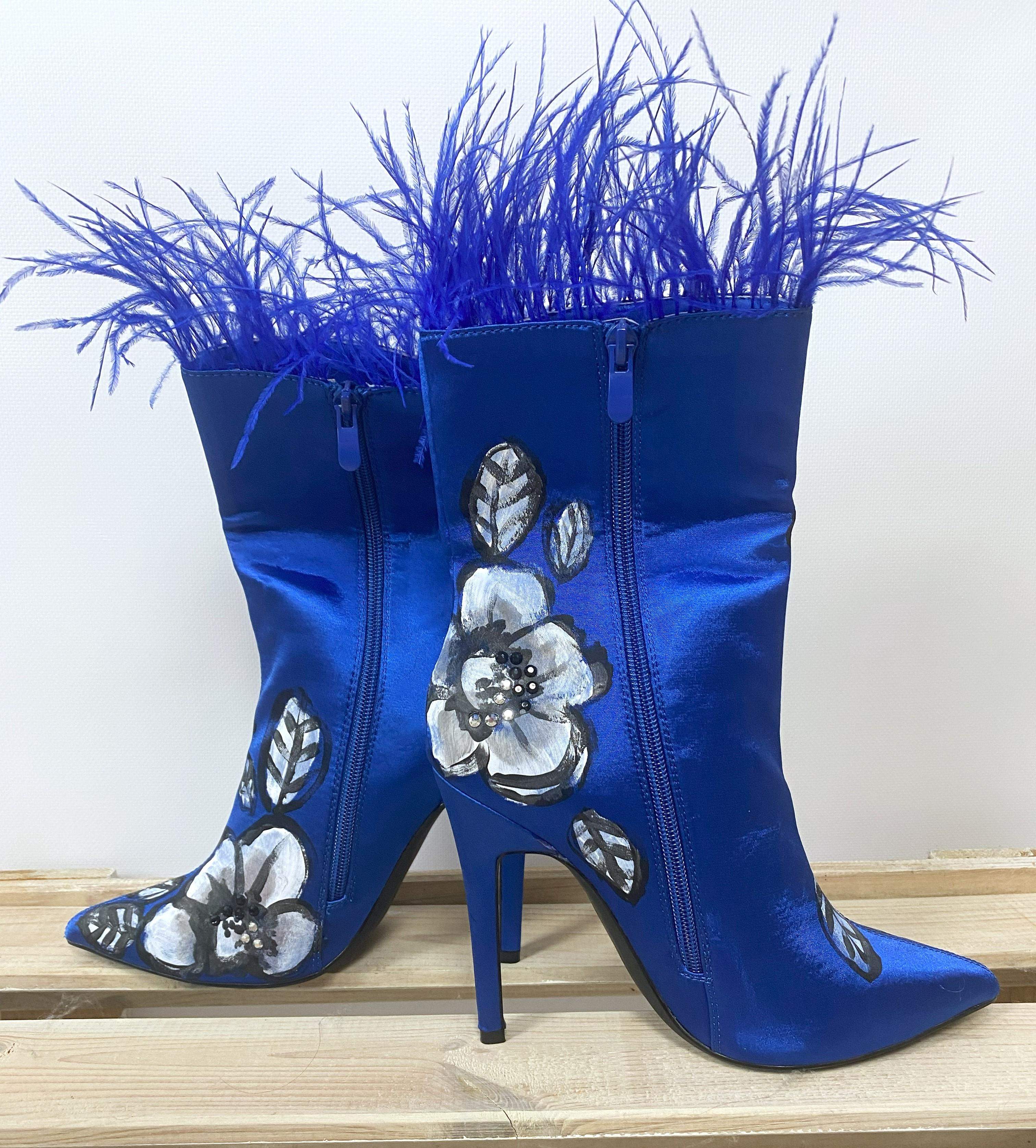 Ukwiecone botki 39 5