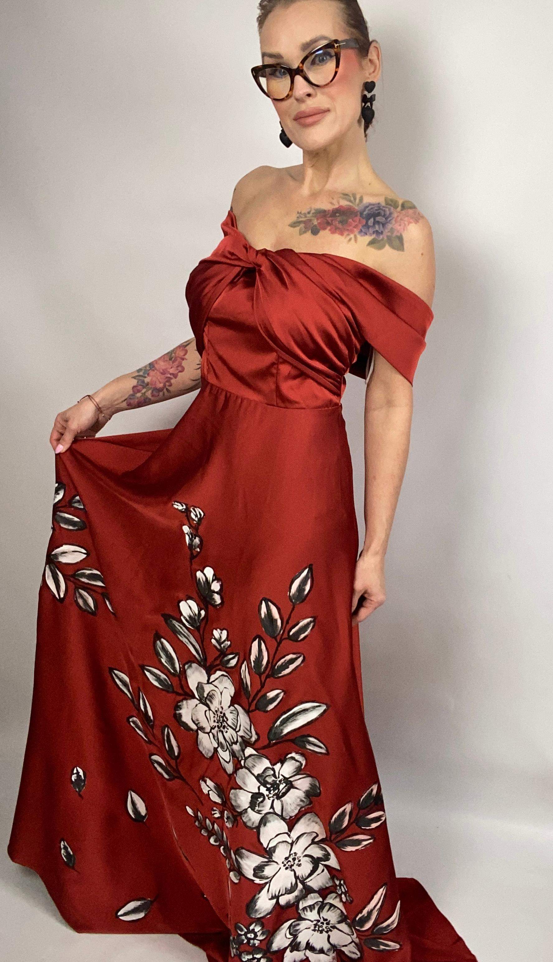 Sukienka wieczorowa "Pnącza" M 5