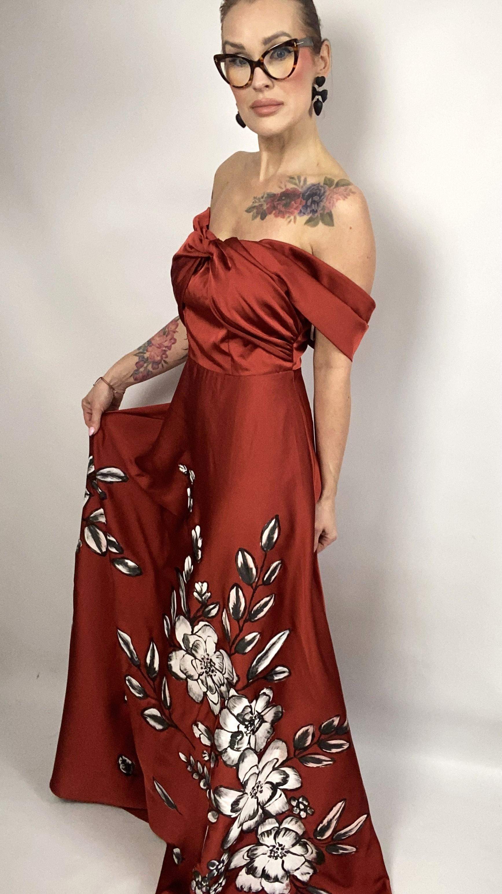 Sukienka wieczorowa "Pnącza" M