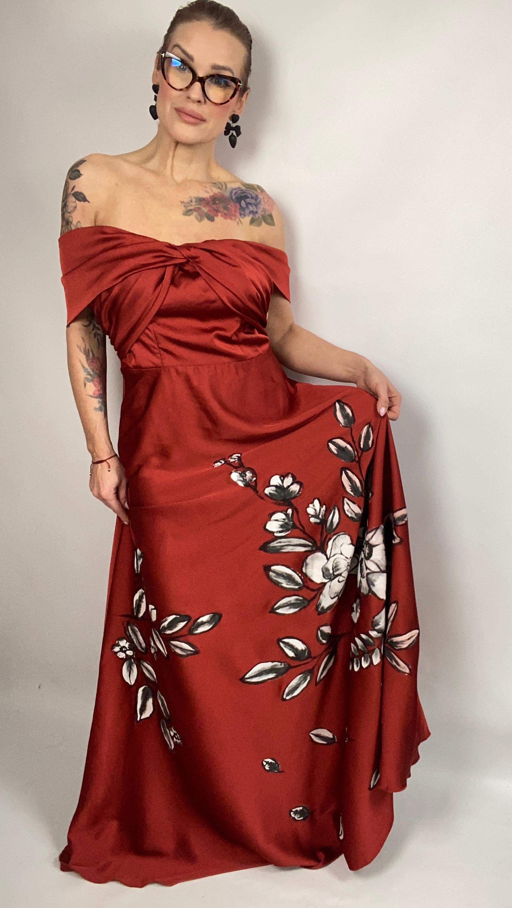 Sukienka wieczorowa "Pnącza" M 1