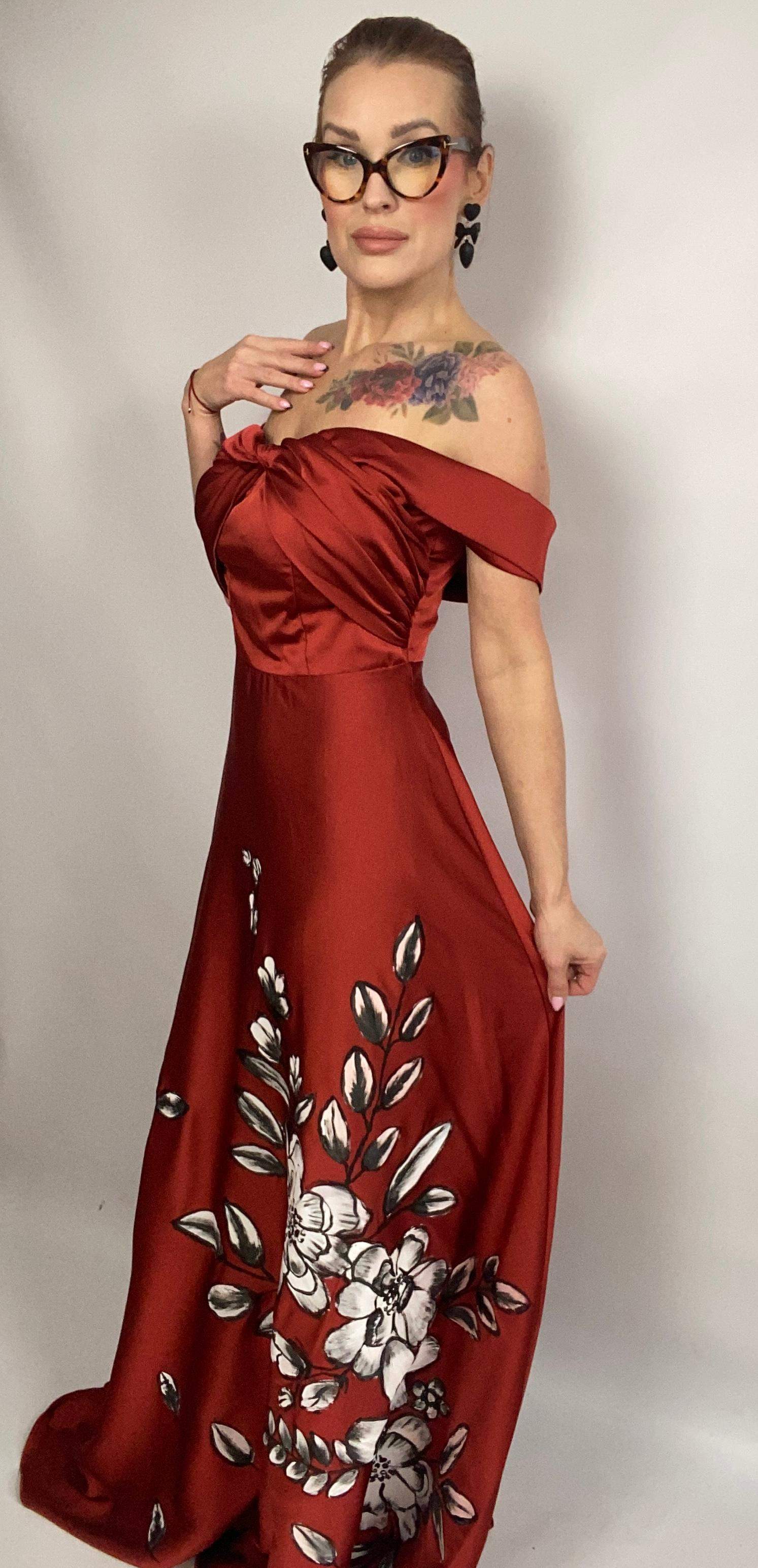 Sukienka wieczorowa "Pnącza" M 4