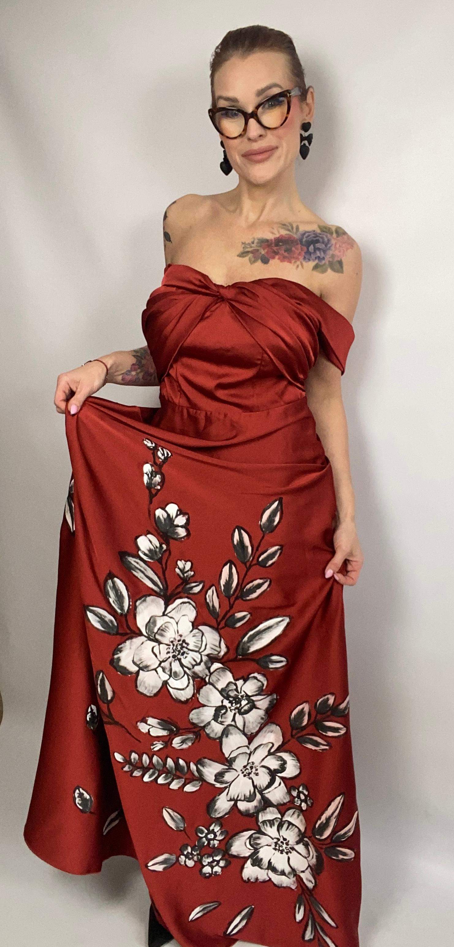 Sukienka wieczorowa "Pnącza" M 3