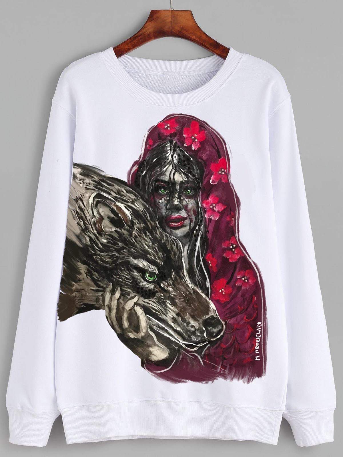 Bluza "Czerwony kapturek"-rozmiary 1